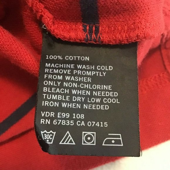 Nautica Men's Shirt Maroon Striped Short Sleeve Slim Fit Size XXL - Picture 9 of 10